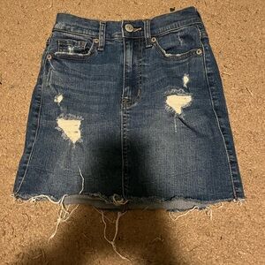 Blue Mini Pencil Skirt for Casual Night Out